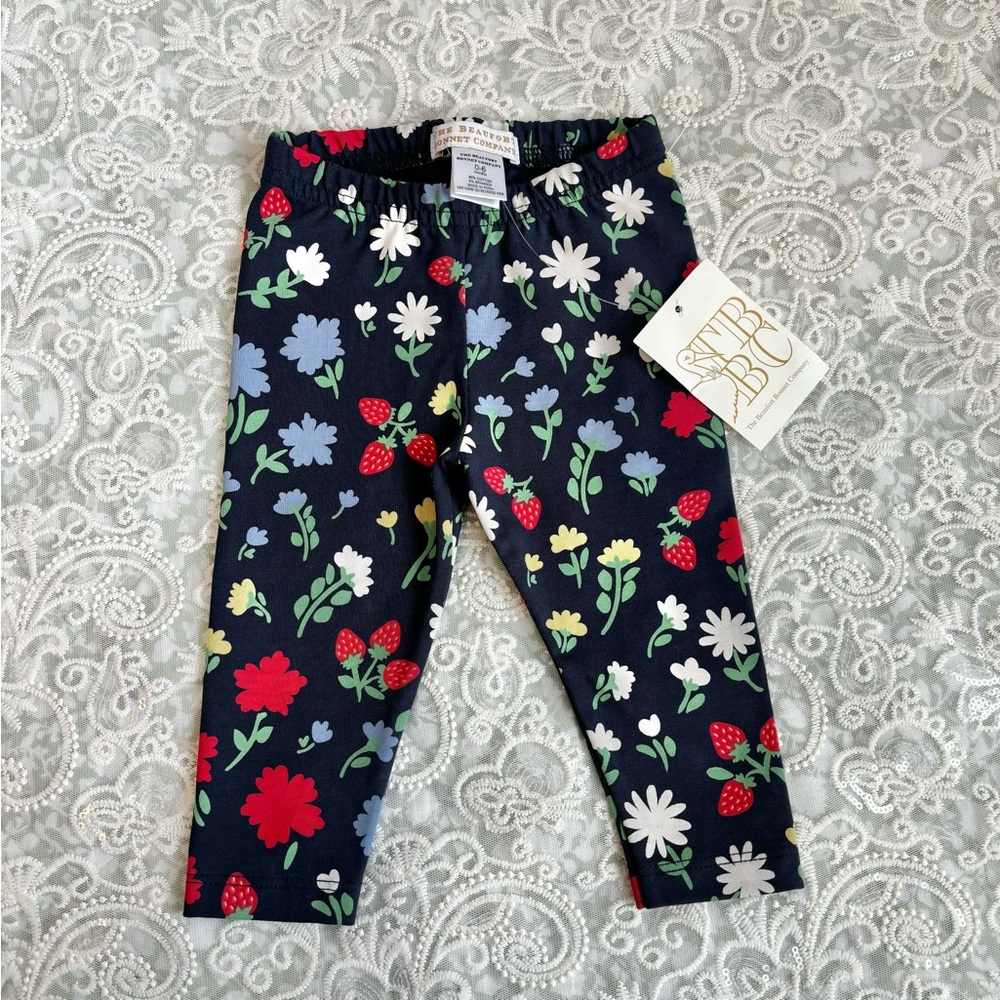 0-6MONTHS TBBC floral leggings